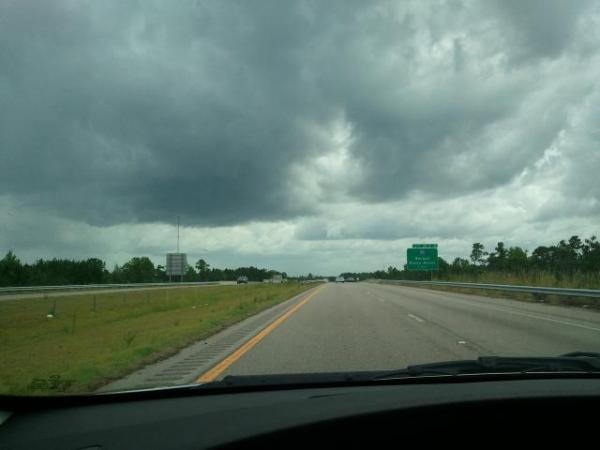 Kelli Wingfield sent this picture of clouds rolling in over U.S. Highway 264 East in Wilson County.