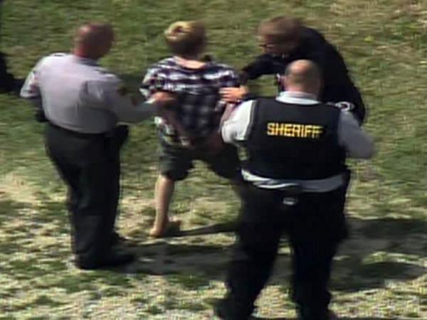 Sky 5 coverage of search, arrest of Wake youth