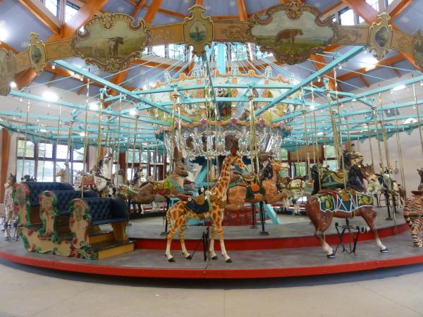 Pullen Park's restored carousel.