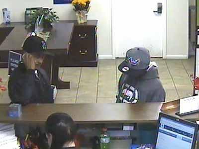 Bank robbery suspects sought in Fayetteville