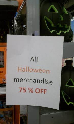 Halloween clearance at Walmart