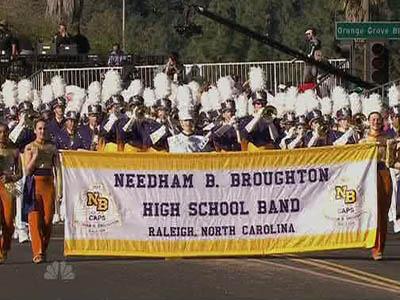 Broughton High School band marches in Tournament of Roses parade