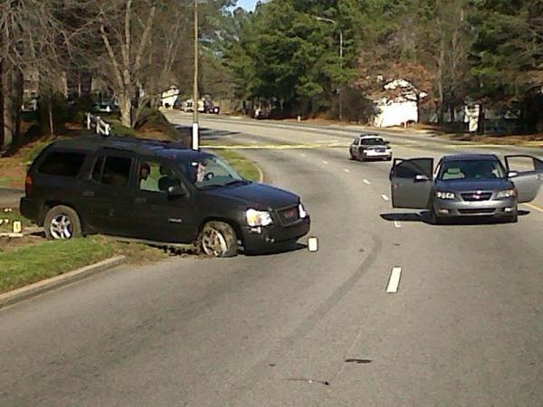 Police investigate robbery, wreck, stabbing in north Raleigh