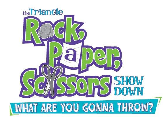 Triangle Rock Paper Scissors showdown