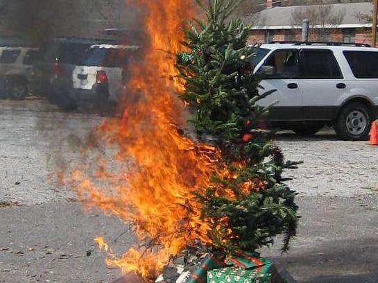 Christmas Tree Fire Demo
