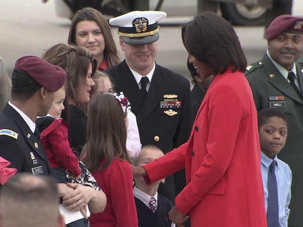 First lady visits Raleigh, says she'll be spending a lot of time in NC