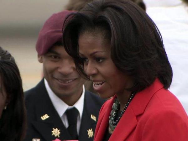 First lady visits Raleigh