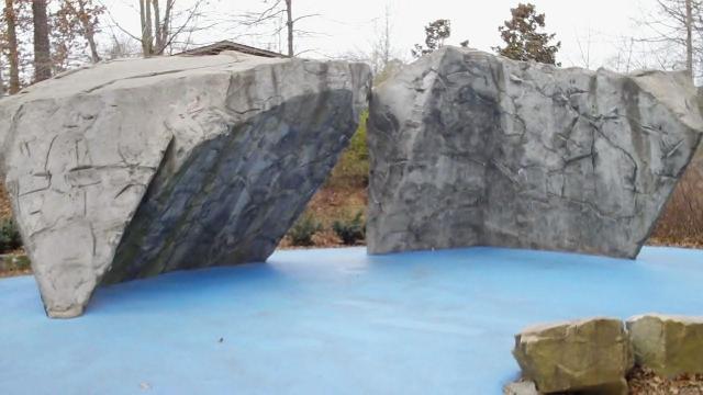 North Cary Park's climbing boulders