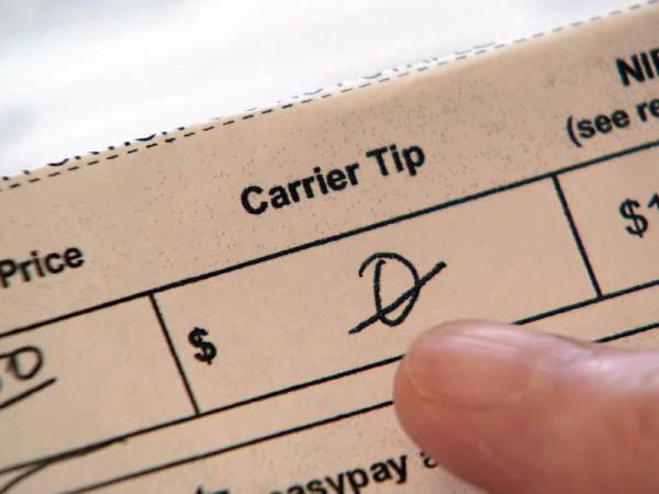 Tip carriers directly, skip box on newspaper bill