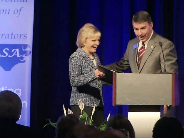 NC school chiefs' group honors Perdue