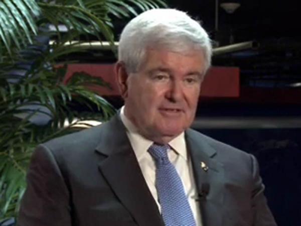 Web only: Gingrich discusses GOP campaign
