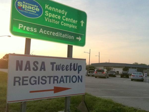 Check-in at the Kennedy Space Center