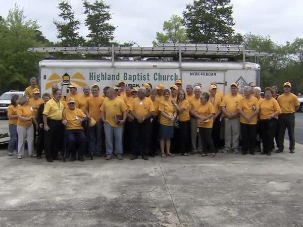 Raleigh church provides men, resources for disaster relief