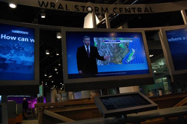 At WRAL Storm Central, you can make your weather predictions. 