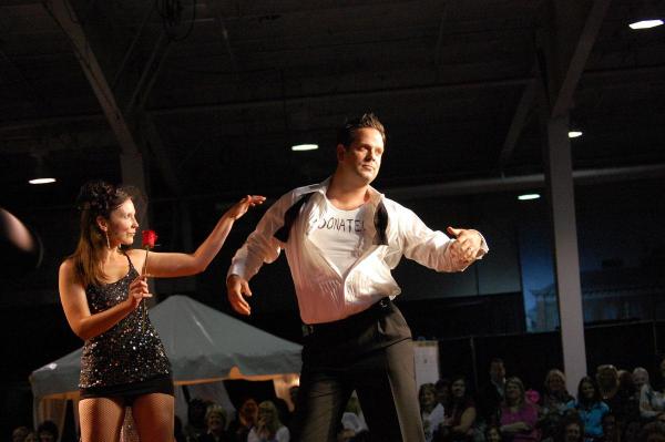 USA Baseball's Jake Fehling and partner Aubrey Horn during the "Dancing Like the Stars" competition.