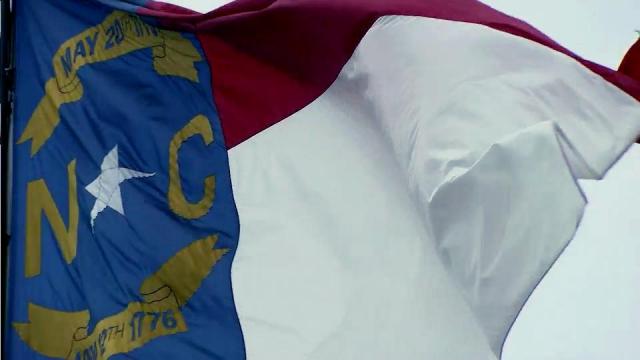 North Carolina flag, NC flag, state flag, N.C. flag