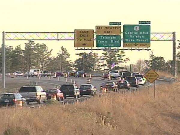 I-540 Work Snarls Holiday Shoppers