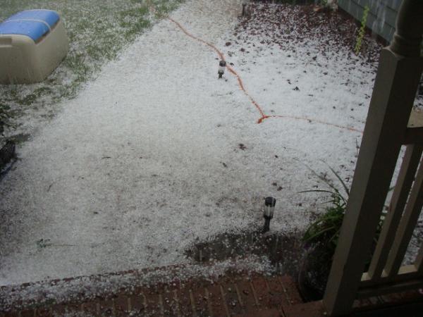 Summer storms bring hail to Triangle