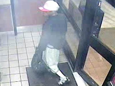 Security image of fast-food robber