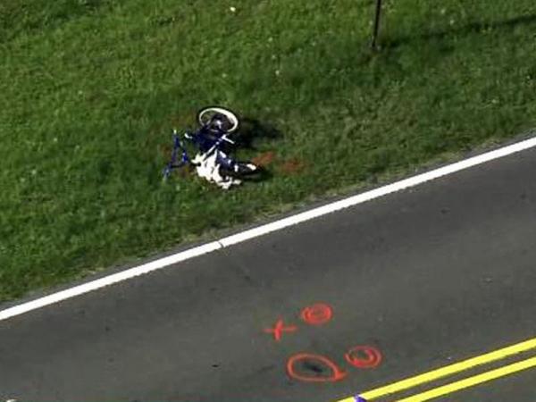 Child on bike wreck, Johnston County