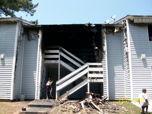 Families displaced by fire in Knightdale