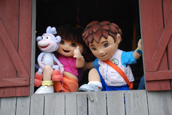 Dora, Diego and Boots at Tweetsie Railroad