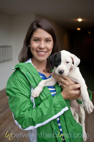 WRAL reporter Tara Lynn and her foster dog, Lily