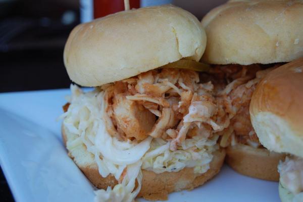 The barbecue pulled chicken slider at Hibernian.
