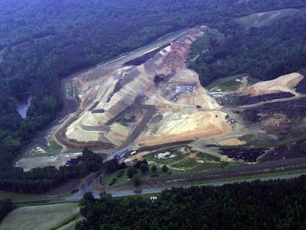 Shotwell Landfill, off Smithfield Road south of Knightdale, accepts construction debris.