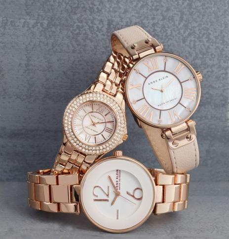 Fashion watch: Anne Klein blush watches ($65-$85) (Image from Belk)
