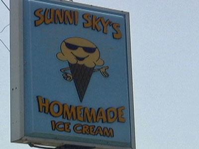 Sunni Skys in Angier is known for its homemade ice cream.