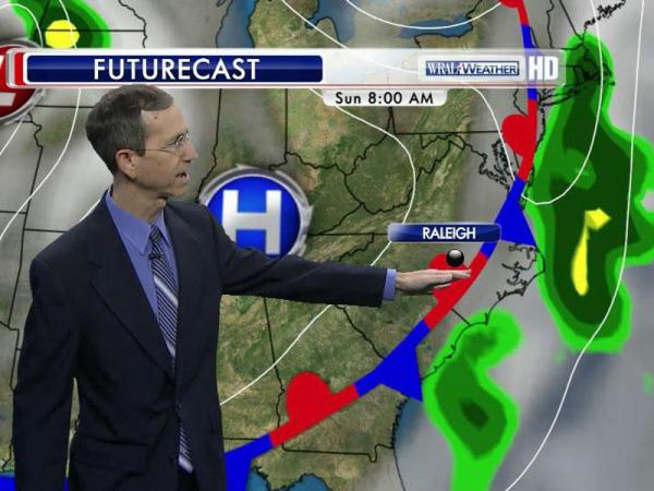Storms to pop up east of Triangle on cloudy, muggy Sunday