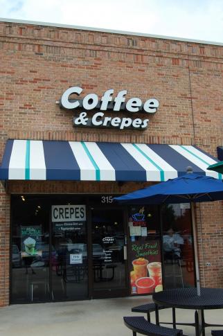 Coffee and Crepes, located at 315 Crossroads Blvd. in Cary.