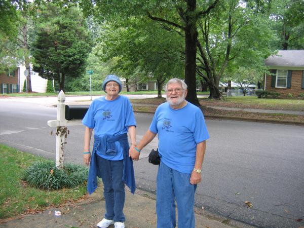 My parents, Marian and David, 2008, Ovarian Cancer Walk