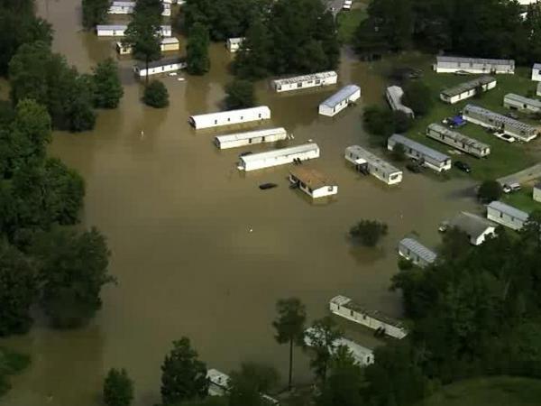 Floods hit Roanoke Rapids area