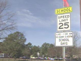 Cary School Sign