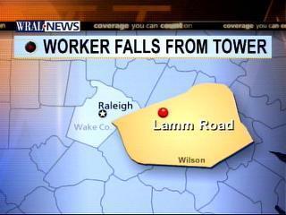 worker falls from cell phone tower map