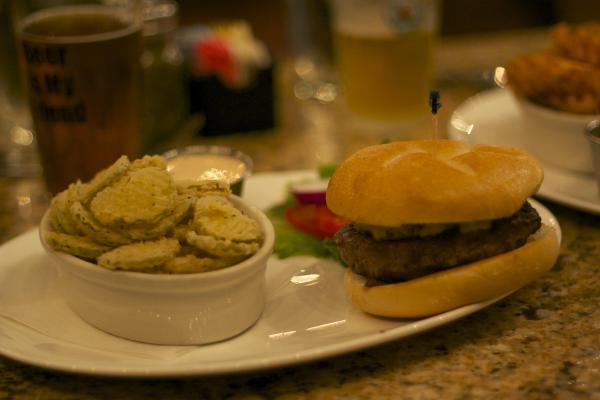 The Baltimore burger at Cameron Bar and Grill.