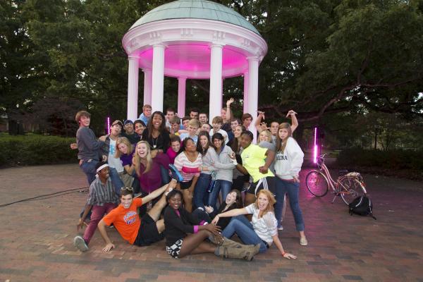 UNC's Pink Out Polk Place raises cancer awareness