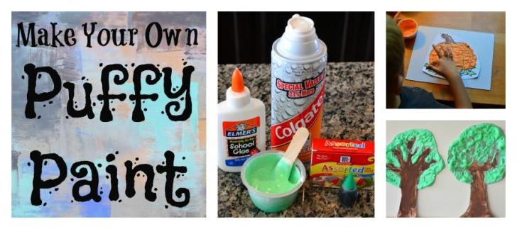 Make your own puffy paint