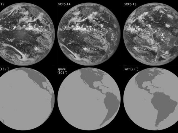 Comparing views from GOES weather satellites