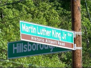 Chapel Hill MLK Street Sign