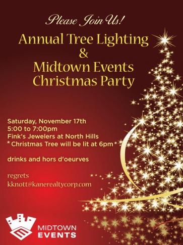 Annual Tree Lighting & Midtown Events Christmas Party