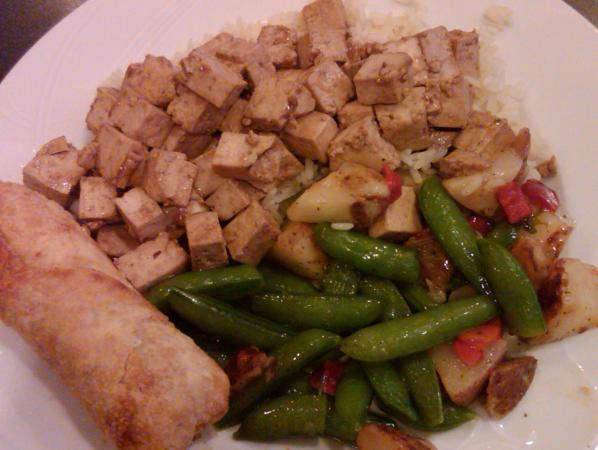 Tofu and veggies