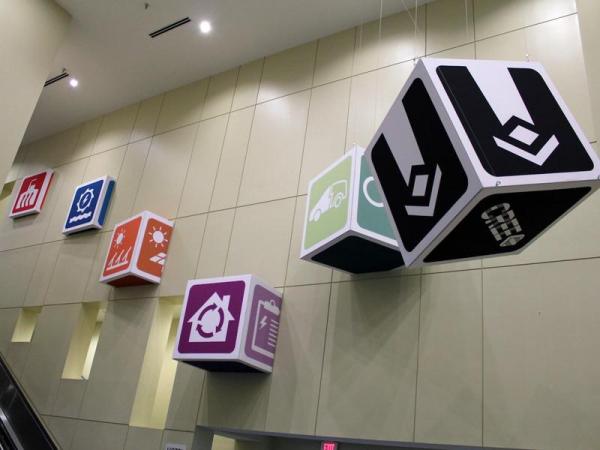 Icons represent various energy-saving technologies 