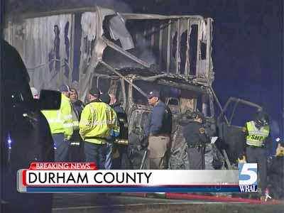 Man dies after high-speed chase, fiery wreck in Durham County