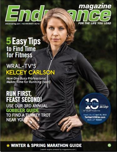 Kelcey Carlson in Endurance Magazine (Photo courtesy of Endurance Magazine)