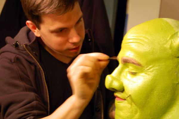 Backstage with Shrek