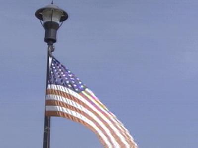 fuquay flag from light pole