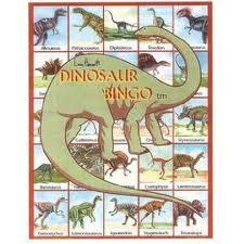 Dinosaur Bingo Courtesy: N.C. Museum of Natural Sciences